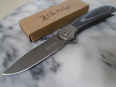 Elk Ridge Assisted Open Custom Micarta Pocket Knife Liner Lock Folder ER-A2022MC