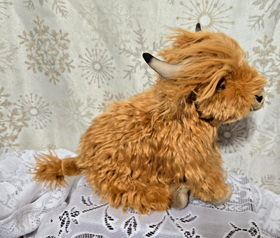 Living Nature Highland Cow Soft Toys - AN341 New with Tags Naturli