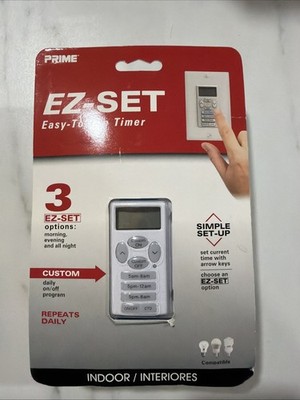 Prime EZ-Set Easy-To-Use Timer (#0869904) Indoor New 