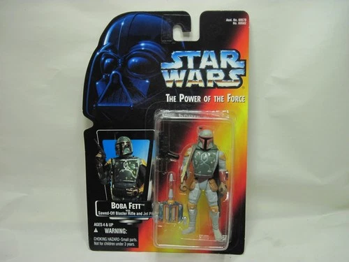 Star Wars The Power of the Force Boba Fett Red Card Action Figurine Sealed VGC