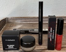 MAC Cosmetics Makeup Bundle, 3 Pcs, Pro Longwear, Lipglass, Dazzleshadow, BNIB