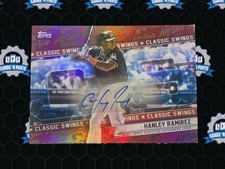 2025 TOPPS ALL-STAR GAME HANLEY RAMIREZ CLASSIC SWINGS RED FOIL AUTO 3/5