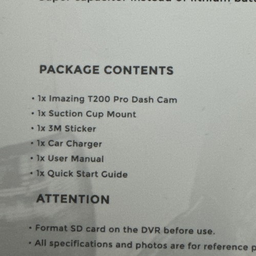 Imazing Dual Dash Cam 4K Single Front or 2K Front and 1080P Cabin UltraHD 2160P - Picture 11 of 11