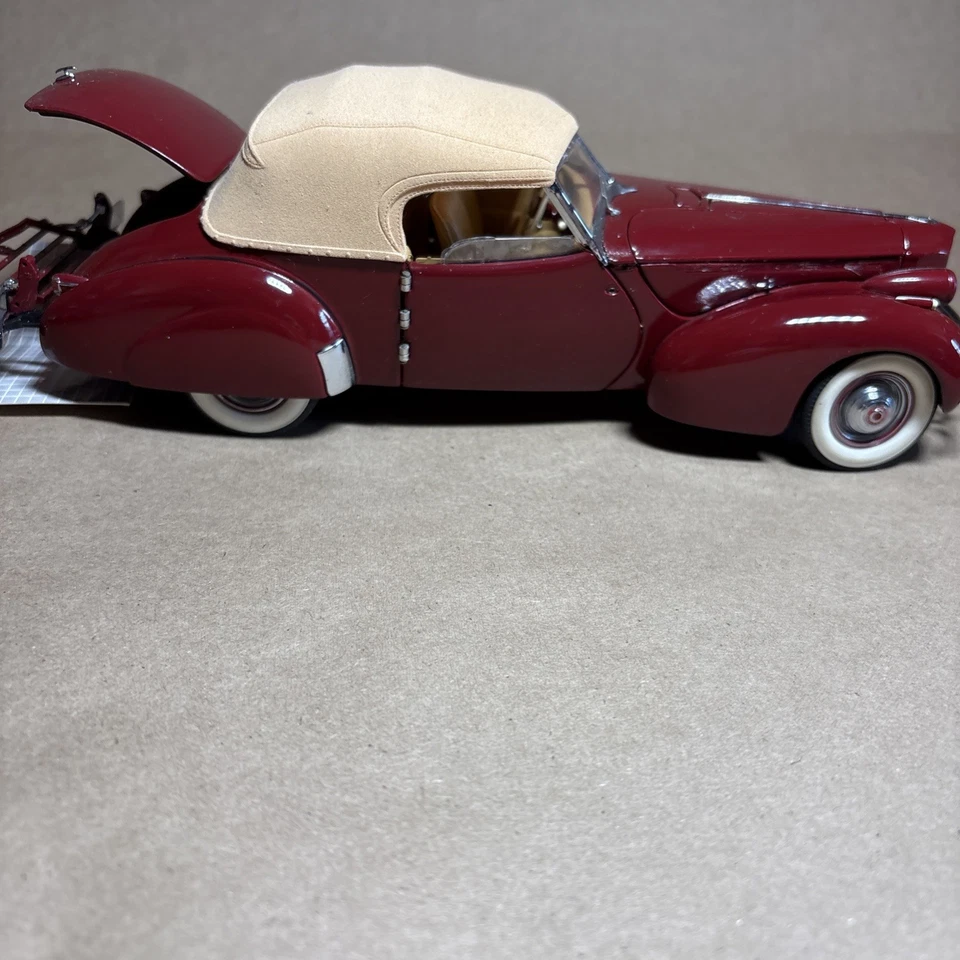 COCHE CONVERTIBLE PACKARD FRANKLIN 1940 COMO NUEVO FUNDIDO A PRESIÓN 1:25 Foto 4 de 4