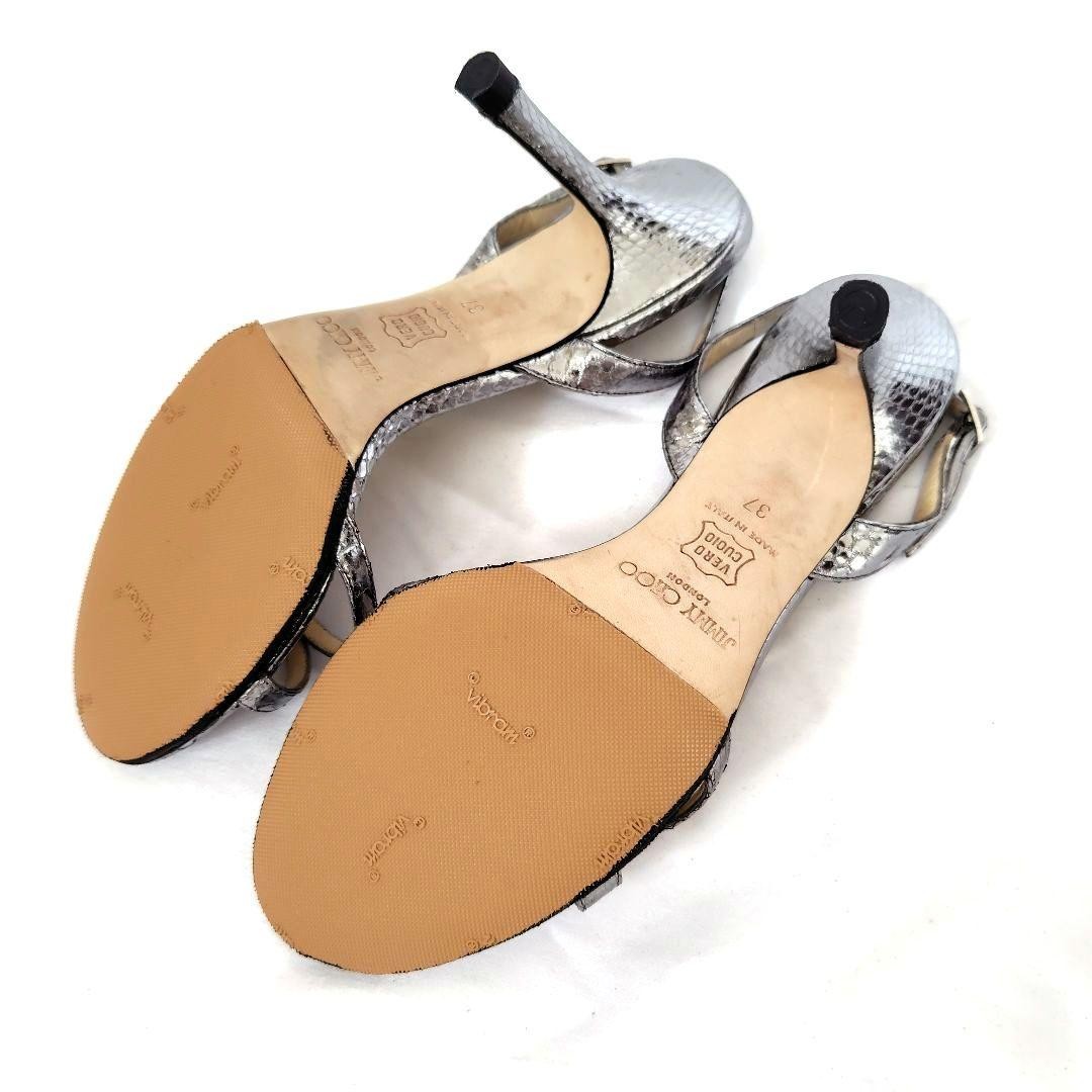Rare JIMMY CHOO Python Embossed Leather Sandals S… - image 8
