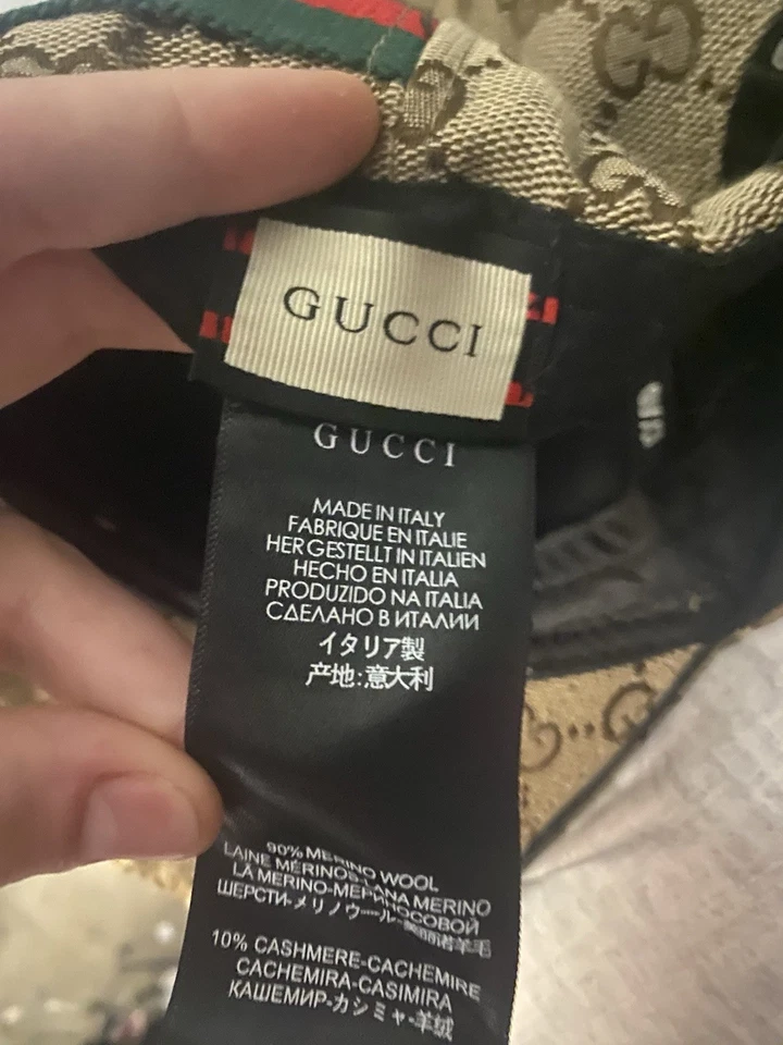 Gorra de béisbol Gucci Original GG de lona con rayas web unisex Foto 4 de 4