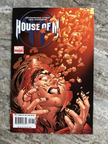 House of M #1 Scarlet Witch Joe Quesada 1:20 Variant 2005 VF 🔥