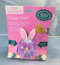 DanDee Palm Pet, Purple Easter Chick, 3.5” Inch, Chirps
