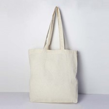 Natural Cotton Tote Bags - 100 Cotton Reusable Shopping Bags - 5 , 10, 24 Pack
