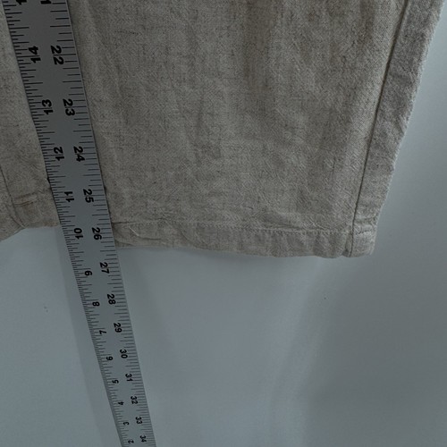 FRNCH Paris Jumpsuit Womens S Linen Blend Utility Button Up Cinch Waist Pockets - Picture 10 of 12