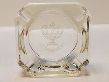 Vintage Sheraton Hotel Ashtray - Heavy Duty Glass