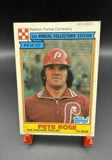 1984 Topps Ralston Purina - Pete Rose #4 Philadelphia Phillies