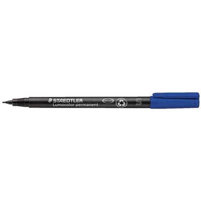 STAEDTLER Lumocolor Folienstifte blau 0,4 mm permanent, 10 St.