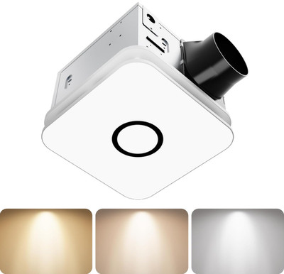 Extractor de Baño 2 en 1 130 CFM con Luz LED 1200LM y 3 Temperaturas, Nuevo