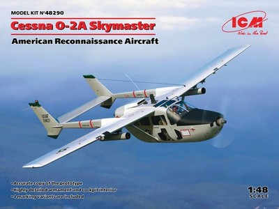 ICM 48290 Cessna O-2A Skymaster 1/48 Scale Plastic Model Kit