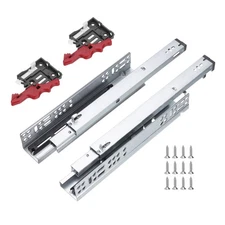 12 Inch Undermount Drawer Slides with Mounting Screw for Dresser Drawers