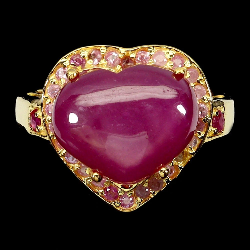 Anello in oro con rubino e diamanti a contorno - GIOIELLERIA ROMA