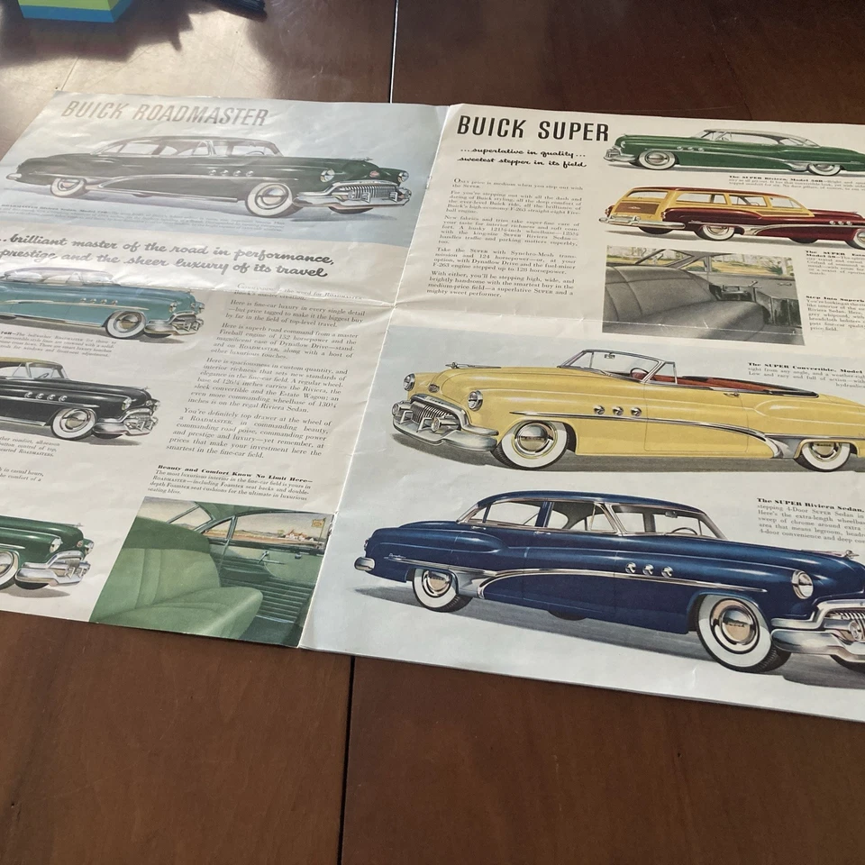 Buick Automobile 1951 Roadmaster Special Super Sedan Catalogo Prospectus - Immagine 4 di 4