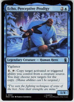 Echo Perceptive Prodigy 51 Marvel Super Heroes Magic the Gathering