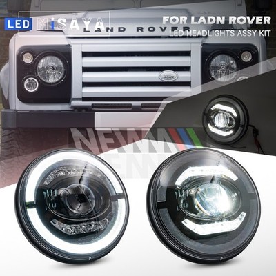 [E-mark] ECE LHD 7''inch LED Headlight Halo Ring For Land Rover Defender 90/110