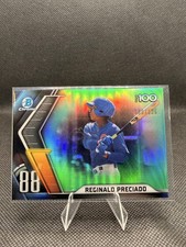 2022 Bowman BTP-88 Reginald Preciado Scouts Top 100 Aqua Refractors /125