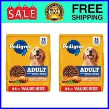 Pedigree Complete Nutrition Adult Dry Dog Food, Roasted Chicken, 44 lb. Bag 1.31 per pound