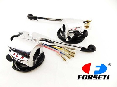 HONDA CG125 76-79 CHROME HANDLEBAR SWITCH BLOCK LEVER HEADLIGHT INDICATOR HORN