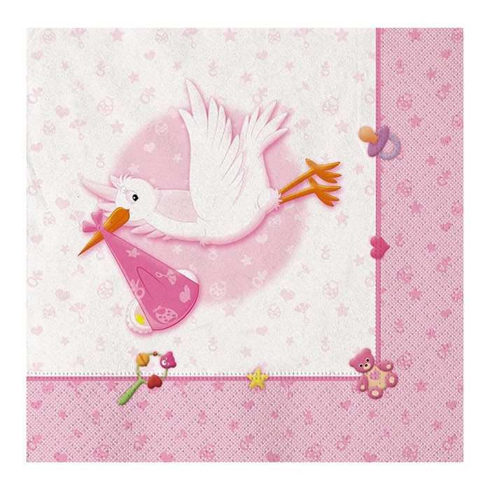 Tovaglioli carta cm. 33x33 - Benvenuta - Confezione 20 pezzi