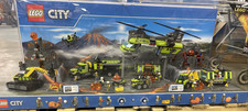 LEGO City 60124 60125 Volcano Exploration Base & Heavy Lift Heli STORE DISPLAY