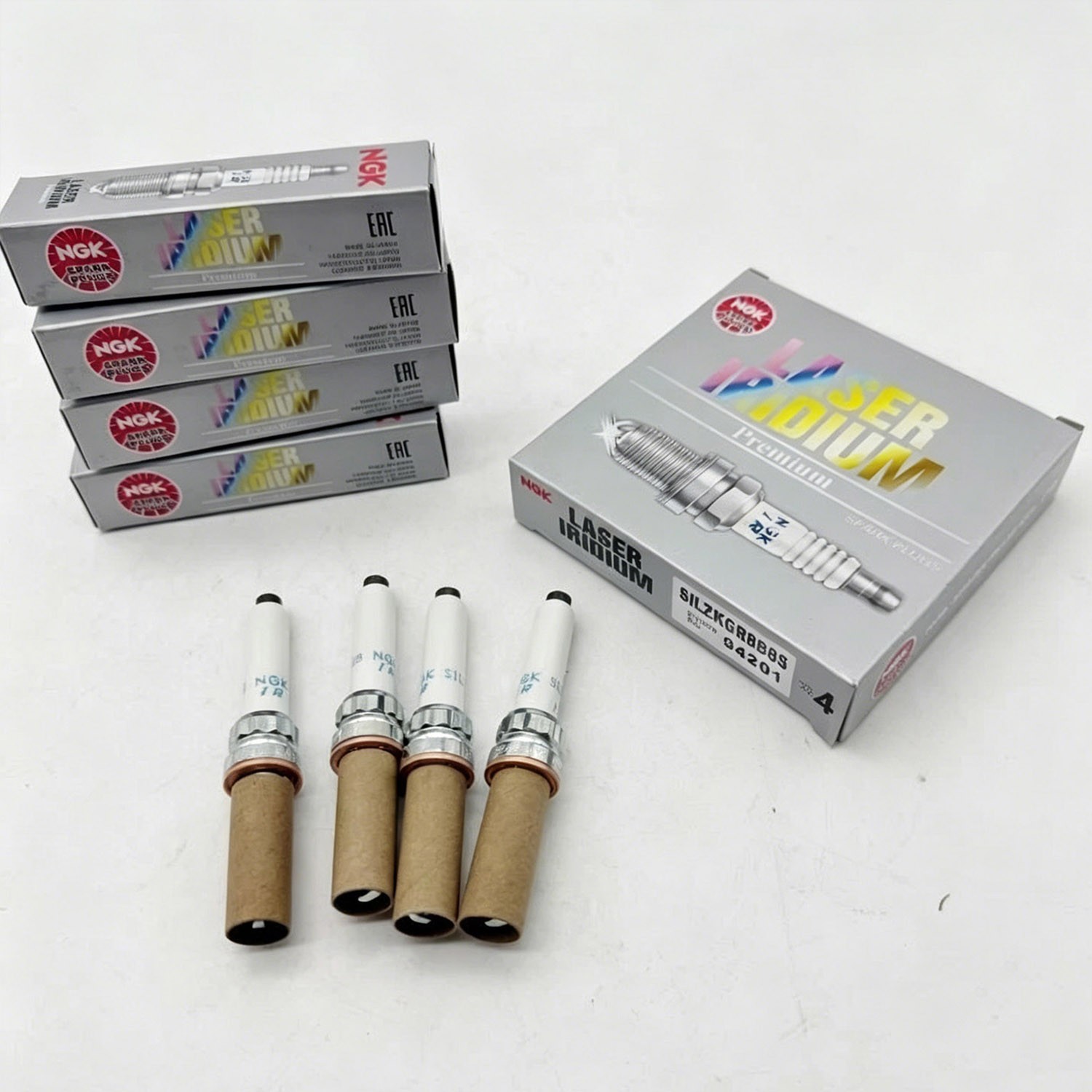 OEM 4X NGK Laser Iridium Spark Plugs SILZKGR8B8S 94201 For BMW B58 Engine