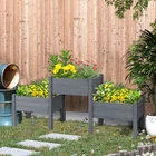 3 Tier Raised Garden Bed Freestanding Planter Box for Vegetables, Herb, Flowers