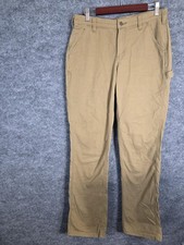 Carhartt Rugged Flex Canvas Work Pants Mens 8 Tall Loose Fit Utility BN2080-W
