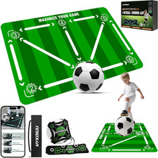 Tappeto Calcio Allenamento Con Soccer Bungee Trainer Tappetino per Agilità Acces