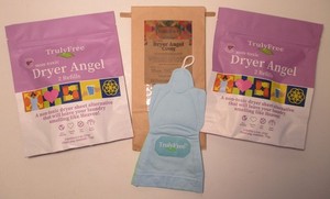 Truly Free Dryer Angel With 4 Refills (2 Packages of 2 Refills Each) Lot Bundle