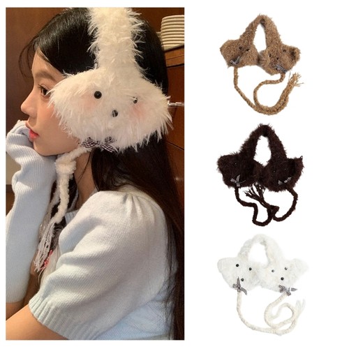 Fashion Ear Cover Crocheted Ear Muffs for Halloween Party Keep Warm Outdoor - Picture 2 of 11