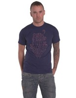Pink Floyd T Shirt Soycd Vintage Band Logo Official Mens Navy Blue