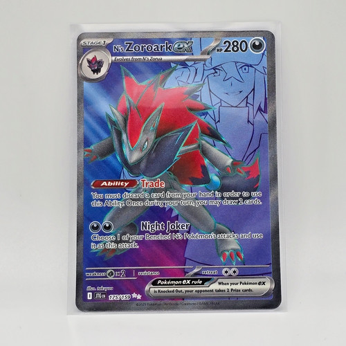 N's Zoroark ex 175/159 Ultra Rare Journey Together Pokemon Holo Near Mint