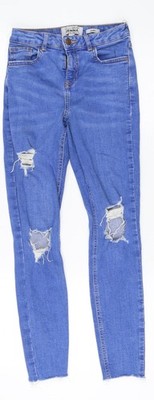 New Look Skinny Jeans Mädchen blau, Größe 13 - stilvoll & bequem
