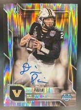 2025 Bowman Chrome University Diego Pavia Prospect Auto Stealth Refractor
