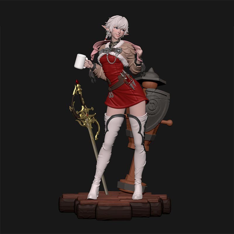 Kit Modelo Impresión 3D Alisaie 1/12 1/8 1/4 Sin Pintar Sin Montar GK