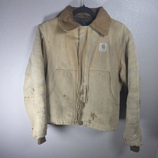 Vintage Carhartt Arctic Jacket Quilt lined Distressed Workwear Coat Detroit Coat