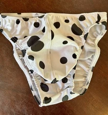 XS Black And White Polkadot, Aries Bikini made in the USA MaryAngel Boutique