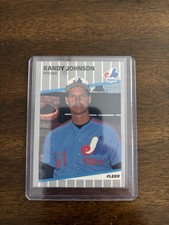 Fleer 1989 Randy Johnson Rookie #381 Montreal Expos Baseball Card. rookie card picture