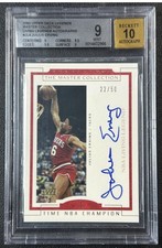 JULIUS ERVING BGS 9 2000 UD LEGENDS MASTER COLL JL4 LIVING LEGENDS AUTO 22/50