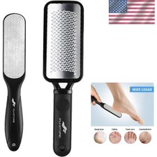 Foot File Callus Remover 2 Pack Stainless Steel Dual Sided Pedicure
