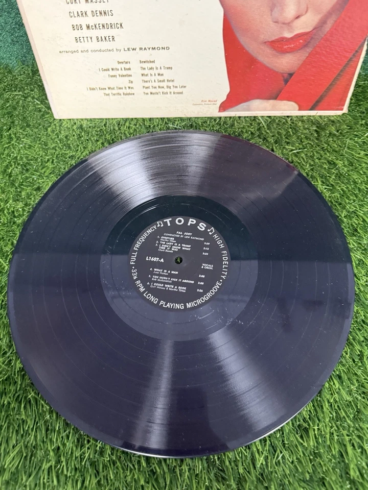 VTG Music From Pal Joey Record Vinyl 12" LP 33 RPM Tops L 1607 - Image 2 of 3