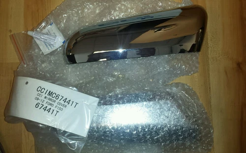 CCI CCIMC67441T Door Mirror Cover 2009-14 Ford F150  ABS Chrome Plated Plastic