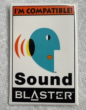 SOUND BLASTER audio sound cards pci vintage computing pin badge extra rare