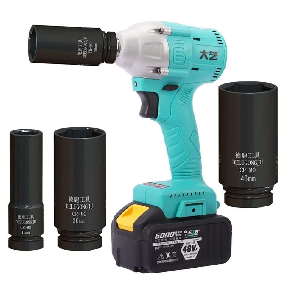 1/2" Inch DRIVE DEEP IMPACT Socket Set 8mm-55mm HGV 8cm Long Reach Impact Socket - Image 2 of 4