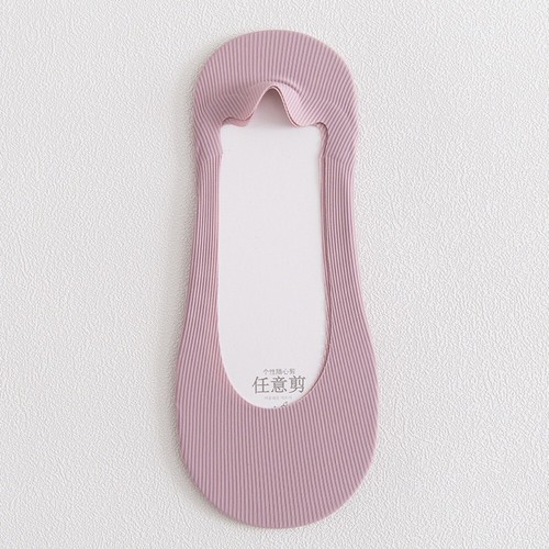 1 Pairs Ultrathin Invisible Boat Socks Silicone Antislip Ice Silk